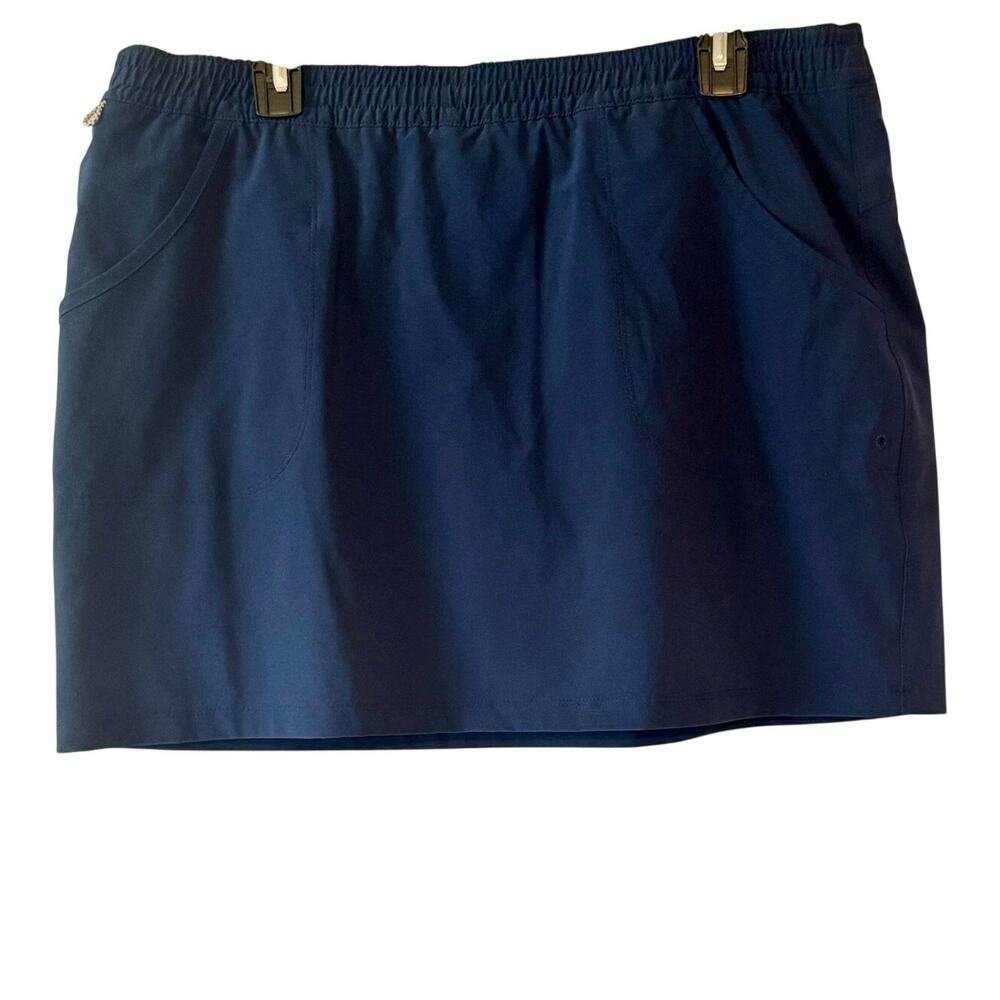 Columbia Women's Sandy River Cargo Skort Navy Blue Size Large 10